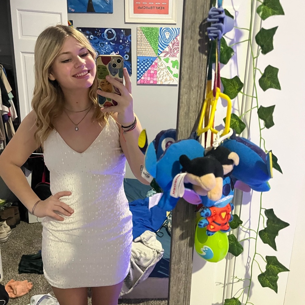 White homecoming dress